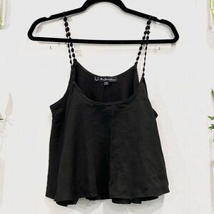 For Love and Lemons | Flowy Black Summer Crop